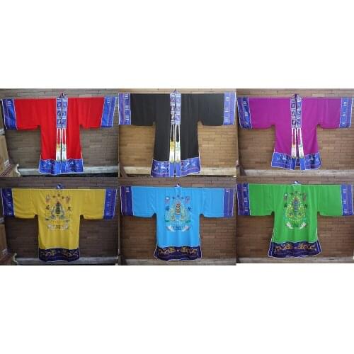 UNISEX red/purple/yellowblue top quality Taoist embroidery cassockgarments Taoism suitsgown martial arts robeclothes uniform