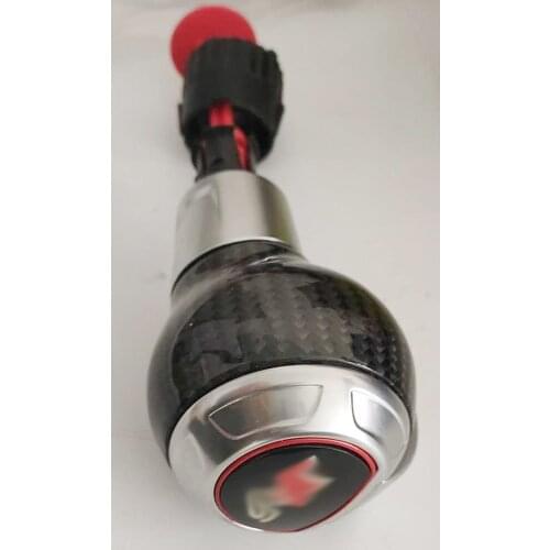 Carbon Fiber Concave-convex with White Frame Model R line R Splus S4 SQ5 G TI Gear Shift Knob for VW Golf MK6 Brand New