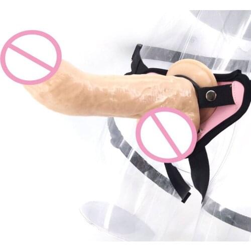 Adult Toy Strapless Strapon Dildo Panties Big Realistic Penis Lesbian Strap On Harness Erotic Sex Toys For Women Bend Real Dildo