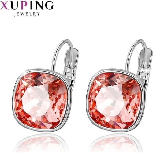 Xuping Fashion Earrings for Wedding Gifts with Colorful Crystal Drop Earring 20085