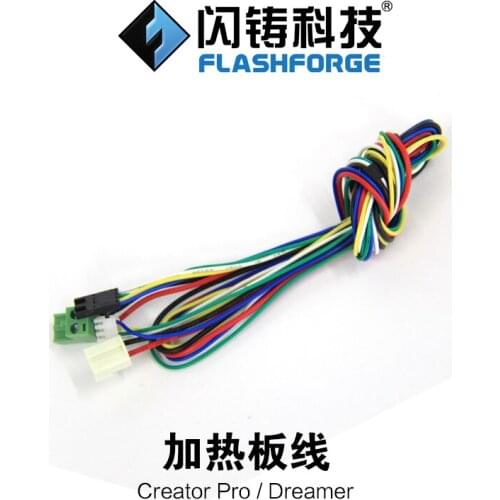Flashforge 3D printer parts Accessories connect wire cable for heating plate Creator Pro Dreamer