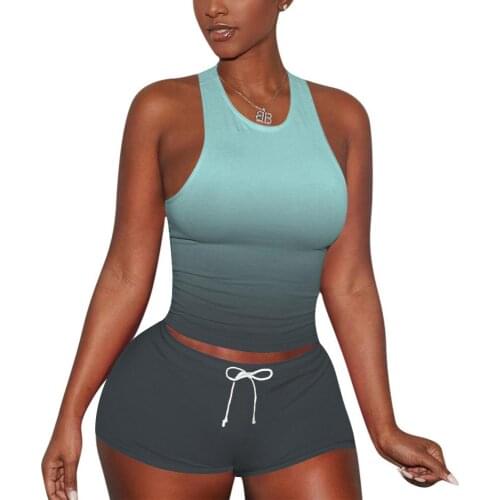 Womens Casual Printed Sports Suit Womens Short Jacket Shorts Suit Fitness Workout Clothes