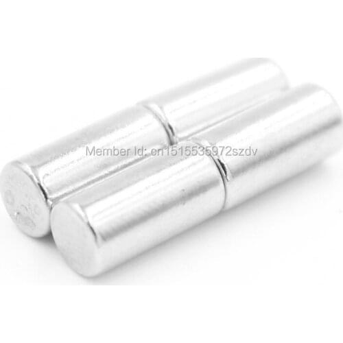 100pcs Strong Round Dia 5mm x 10mm N35 Rare Earth Neodymium Magnet Art Craft Fridge 5x10mm