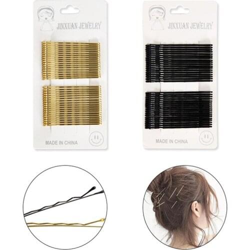 36Pcs/lot Small Clip Hair Clip for Women Hairpin Korean Version of Latest Black Wire Word Folder One Containing Hair Clips