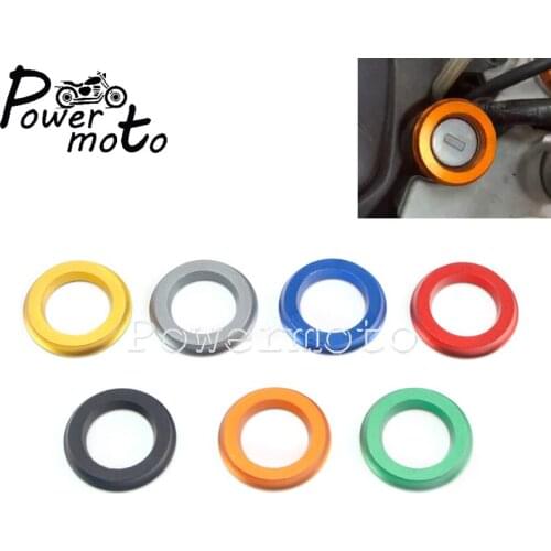 Motorcycle CNC Aluminum Ignition Key Hole Switch Ring Circle Cover For Vespa GTS 300 150 Sprint Primavera LX 50 125 150