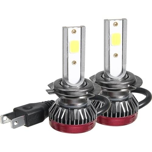 Mayitr 2pcs Car Auto H7 LED Headlight Kit 200W 20000LM Hi/Lo Beam Bulbs Light DC 9-32V 6000K Lamp