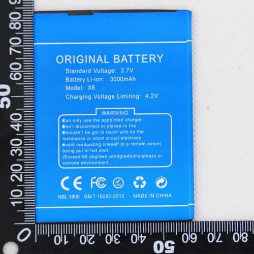 ISUNOO Phone Battery For DOOGEE X6 Battery for DOOGEE X6 Pro Bateria Accumulator AKKU 3000mAh