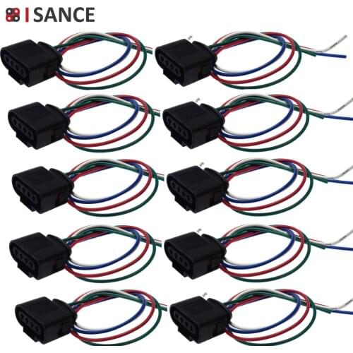 ISANCE Ignition Coil Plug Connector Wiring Repair Kit 1J0973724 For Audi A4 A5 A6 A8 Quattro Q7 R8 RS4 RS6 S4 S5 S6 S8 TT & VW