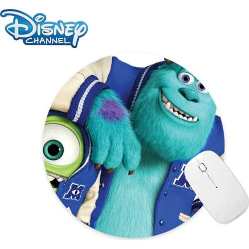Disney Sulley Mike Wazowski 22cm Round Anti-Slip Durable Soft Rubber Computer Mouse Pad Game Tablet Gamer Mice Mat Desk Mat Pads