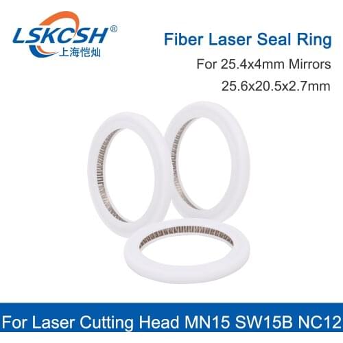 LSKCSH Seal Ring Fiber Laser O ring washer 25.6*20.5*2.7mm For Fiber Head 25.4*4mm Protective Windows MN15 SW15B NC12