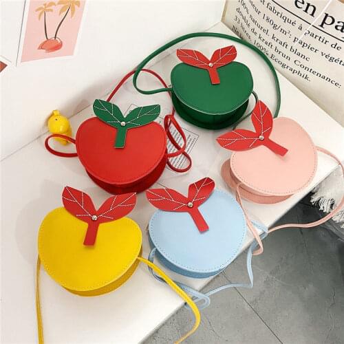 Cute Little Coin Purses Kids Gift Cute Baby Kid Girl Princess Leather Handbag Cross Body Messenger Satchel