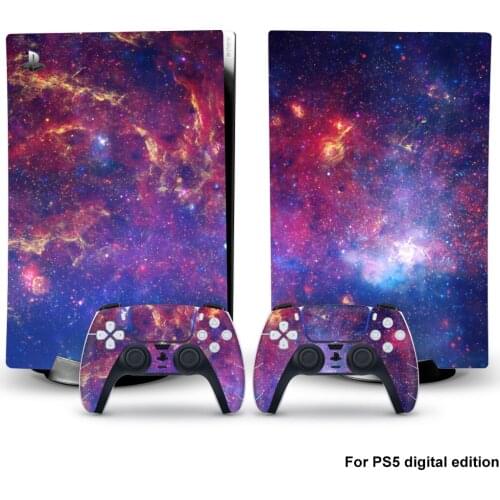 Aurora Style PS5 Digital Edition Skin Sticker for Playstation 5 Console & 2 Controllers Decal Vinyl Protective Skins 9