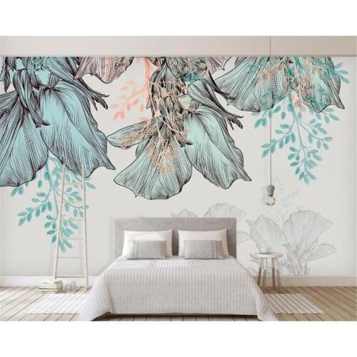 Beibehang Custom wallpaper photo green small fresh plant background wall home decoration living room bedroom mural 3d wallpaper
