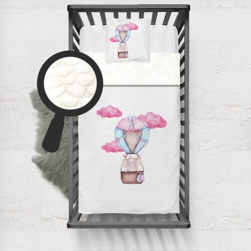 Kids Minky Blanket Super Soft and Warm Baby Blankets Children for Couch and Bed Elephant and Pink Baloon Model 060