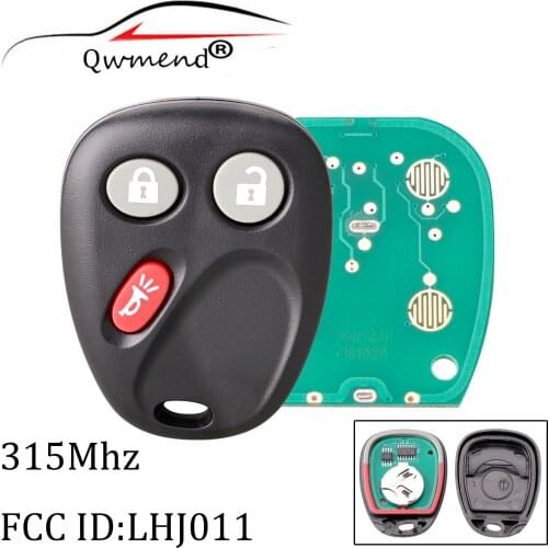 2pcs*3Buttons Remote Key Fob For Hummer H2 Chevrolet Avalanche Cadillac Escalade 2003 2004 2005 2006 LHJ011 Original keys