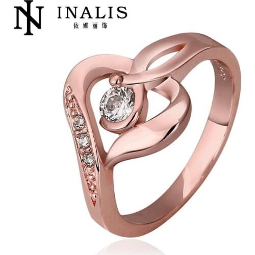 R598 WholesaleHigh Quality Nickle Free Antiallergic New Fashion Jewelry Real GoldPlated Ring For Women Free Shipping