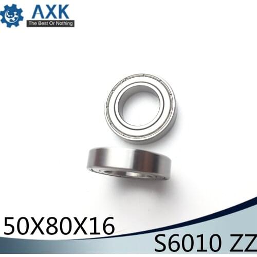 S6010ZZ Bearing 50*80*16 mm ( 1PCS ) ABEC-1 S6010 Z ZZ S 440C Stainless Steel S6010Z Ball Bearings