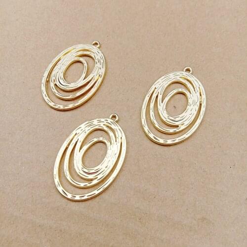 10pcs 22x33mm multiple oval charms for jewelry making earring pendant bracelet and necklace charm