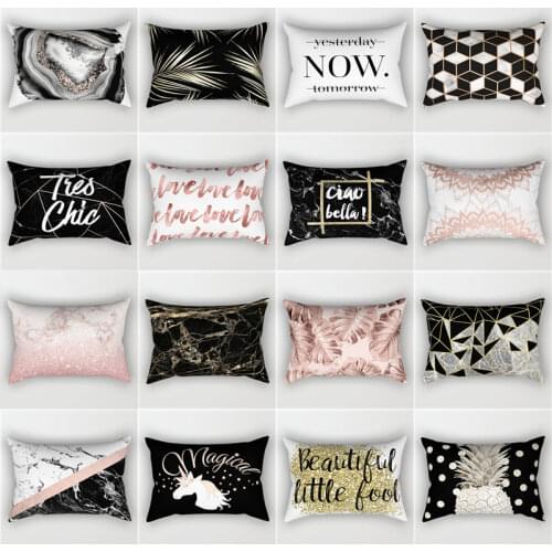 Nordic Personalized Fashion Sofa Waist Pillow Cushion Double-Sided Simple Throw Pillowcase Home Furnishing decoration