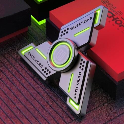 Fidget Spinner High Quality Silent Metal Alloy Mechanical Luminous Fidget Hand Spinner Gyro Anti Stress Fingertip Spinning Toys