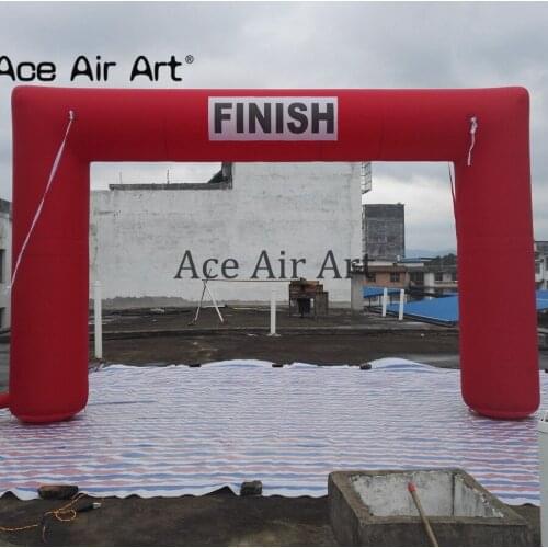 Passionate 5x4 m all red inflatable Square arch with start and finish line for event