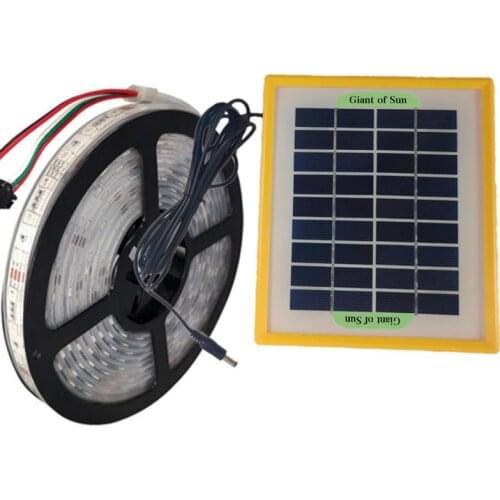 LED Grow Light Solar Plant Lamp Belt 2835 5V Bead Growth Lamp Strip Full Spectrum Silicon Solar Panel Plant Growth Light Fixture