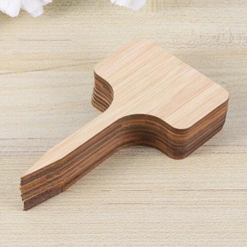 T-type Wooden Plant Labels And Signs Balcony Garden Plant Potted HouseholdTool Seeds Marking Flowers Z3K9