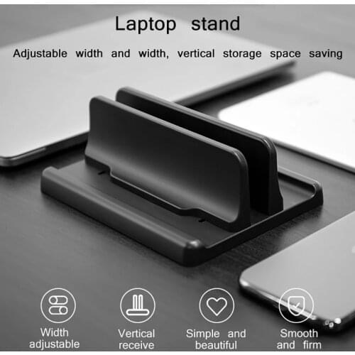 Adjustable Vertical Laptop Stand Bookshelf Bracket For Notebook PC Desk Holder For PC Laptop Computer Space-Saving