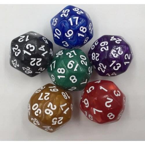 Rollooo Dice High Quality Plastic Cubes D30 Rpg dice