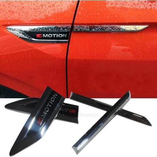 Wooeight 4X 3D Side Intake Air Vent Hood Fender Cover Car Stickers 5NG853688A2ZZ Fit for VW Tiguan Second Generation 2017 2018