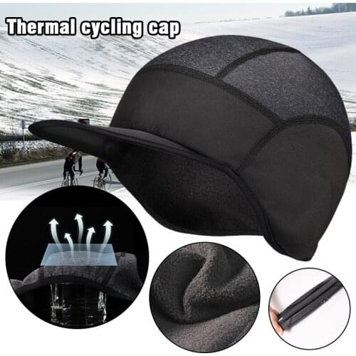 Winter Waterproof Thermal Bicycle Cycling Hat Outdoor Skiing Fleece Protective Helmet Cap