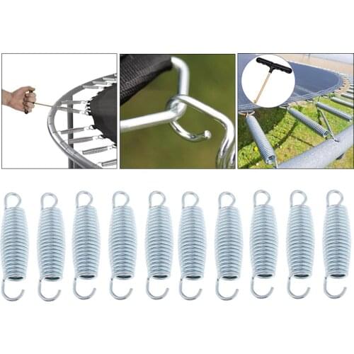 10x Solid Trampoline Springs Replacement Repair Spring Accessories 5-Sizes