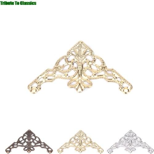High Quality 12PCS New DIY Decorative Metal Corners For Books Scrapbooking Photo Albums Menus Crafts