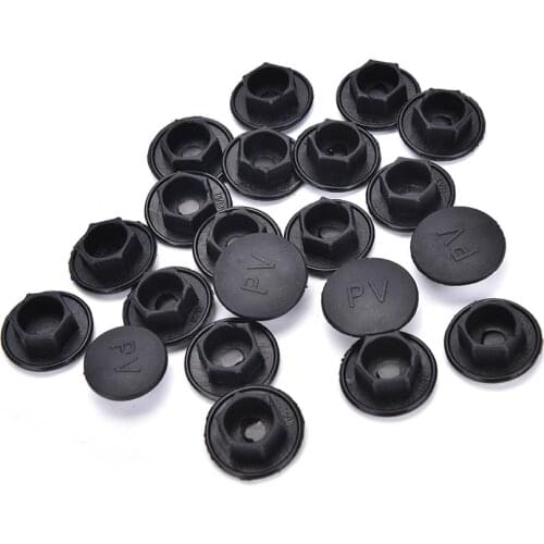 20PCS M5-M24 Black Hex Socket Allen Bolt Screw Nut Hexagon Head Cover Cap Protector Fasteners Screws Covers Caps