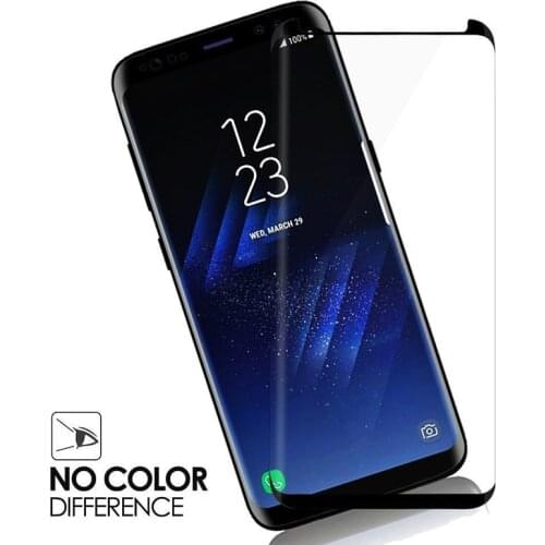 3D Curved Glass For Samsung Galaxy S8 S9 Plus Note 8 9 S7edge Tempered Glass Case Friendly Screen Protector For S 8 plus Shield