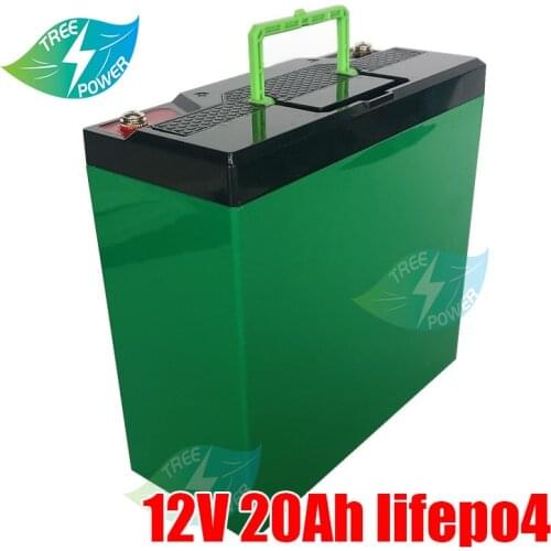 Lifepo4 12v 20Ah Rechargeable lithium battery pack with BMS for electric bicycle Golf trolly of 12v 200w motor+3A charger