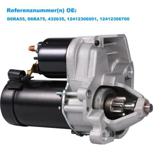 Starter Motor Anlasser Starter D6RA55 D6RA75, 432635, 12412306001, 12412306700