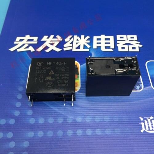 Free shipping lot (10pieces/lot) 100%Original New HF HF140FF-012-2HSWT JZX-140FF-012-2HSWT 6PINS 10A 12VDC Power Relay