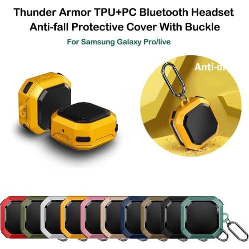 Armor Earphone Case Coque For Samsung Galaxy Buds Pro Live Wireless Bluetooth Charging Headphone Case Funda For Galaxy Pro Live