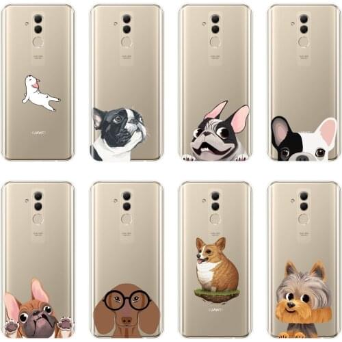 Phone Case For Huawei Mate 9 10 20 Lite Silicone Soft Pug Dog French Bulldog Corgi Back Cover For Huawei Mate 7 8 9 10 20 Pro