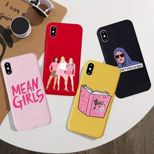 JAMULAR Mean Girls Burn Book Fitted Case For iPhone 11 Pro XS MAX SE 2020 X XR 7 6s 8 Plus Fashion Soft Silicone Phone Cover Bag