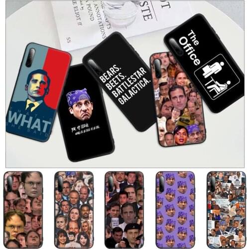 The Office TV Show Black Silicone Cell Phone Cover For Samsung Galaxy S9 S10 S20 S21 S30 Plus Ultra S10e S7 S8 Case