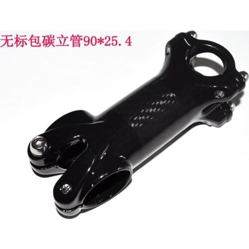 Aluminum Alloy packaged carbon stem mountain road bicycle stem 3k black bike parts clamp diameter 25.4mm