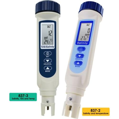Digital Water Quality Tester TDS / Temp / Salinity Waterproof Meter with ATC Function Pond Food Pool Cooking Seawater