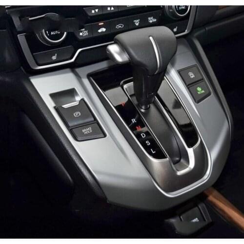 For Honda CR-V 2017 1PC High Quality ABS Chrome Car Gear Shift Knob Panel Frame Cover Trim Cover Trim Car Styling Accessories