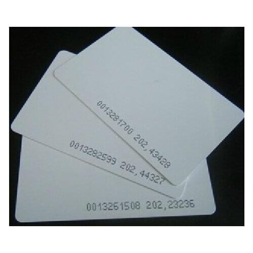 Factory 2000pcs wholesale RFID Cards 125Khz ID EM4100 smart card for Entry Access system