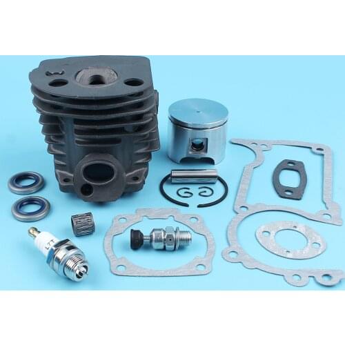 46mm Nikasil Cylinder Piston Kit For HUSQVARNA 55 51 Chainsaw #503609172 Oil Seals Gaskets Decompression Valve