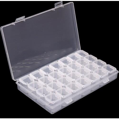 28 Slots Diamond Embroidery Box Diamond Painting Cross Stitch Tools Accessory boxes Case Useful Storage Boxes