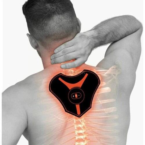 Mini Electric Smart Back Massager Neck Muscle Stimulator Pain Relief Therapy Relaxing Cervical Spine Neck Massage Pad