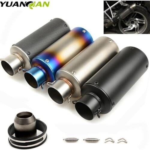 Motorcycle modified muffler carbon fiber exhaust pipe For SUZUKI GSR 600 750 1000 GSR600 GSR750 GSR1000 CBR600F CRF450R CRF 450R